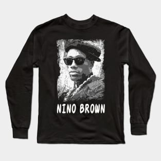 Graphic Art Nino Brown Long Sleeve T-Shirt